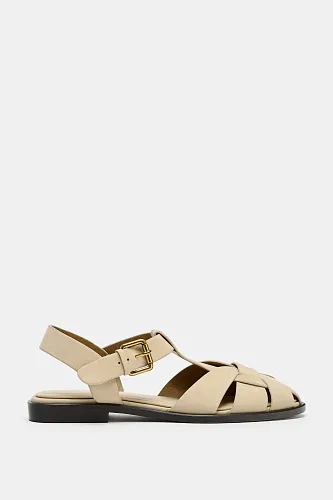 Босоножки Zara LEATHER FISHERMAN