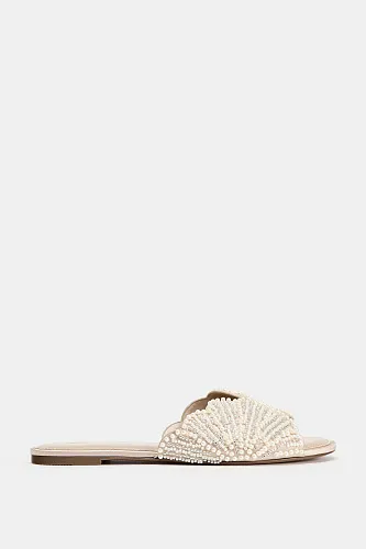 Сандали Zara FLAT SANDALS WITH SHINY APPLIQUES